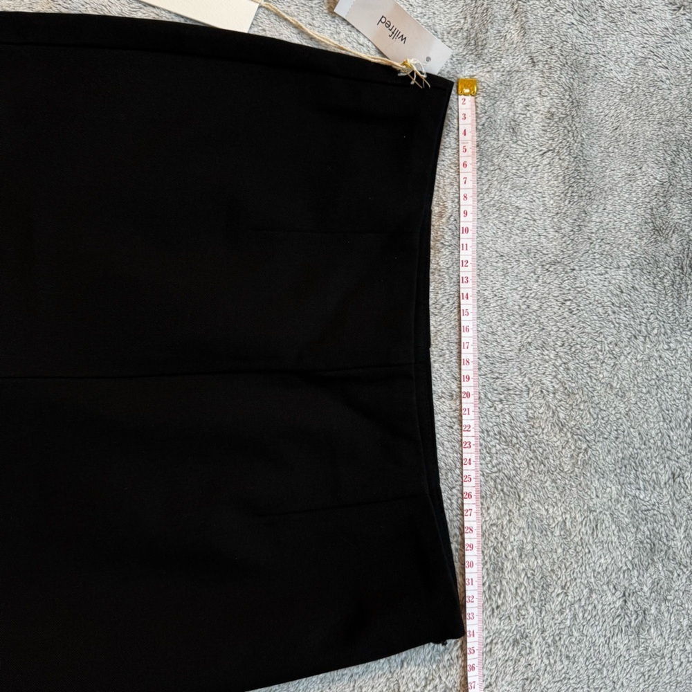 NWT Wilfred Porto Pant - Black High-Waisted Straight Leg Trouser - Size 6 - Picture 7 of 13